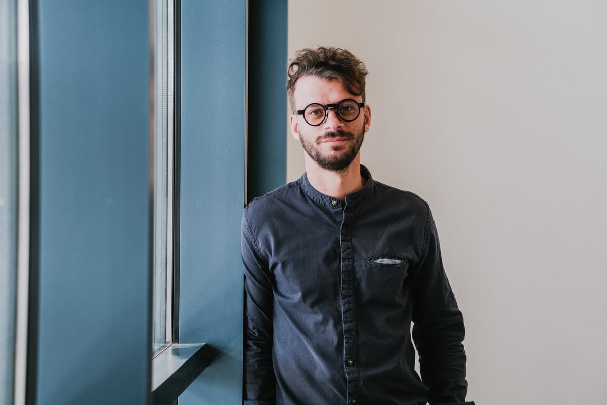 Cool Corporate Portrait of Male Professional in an Office